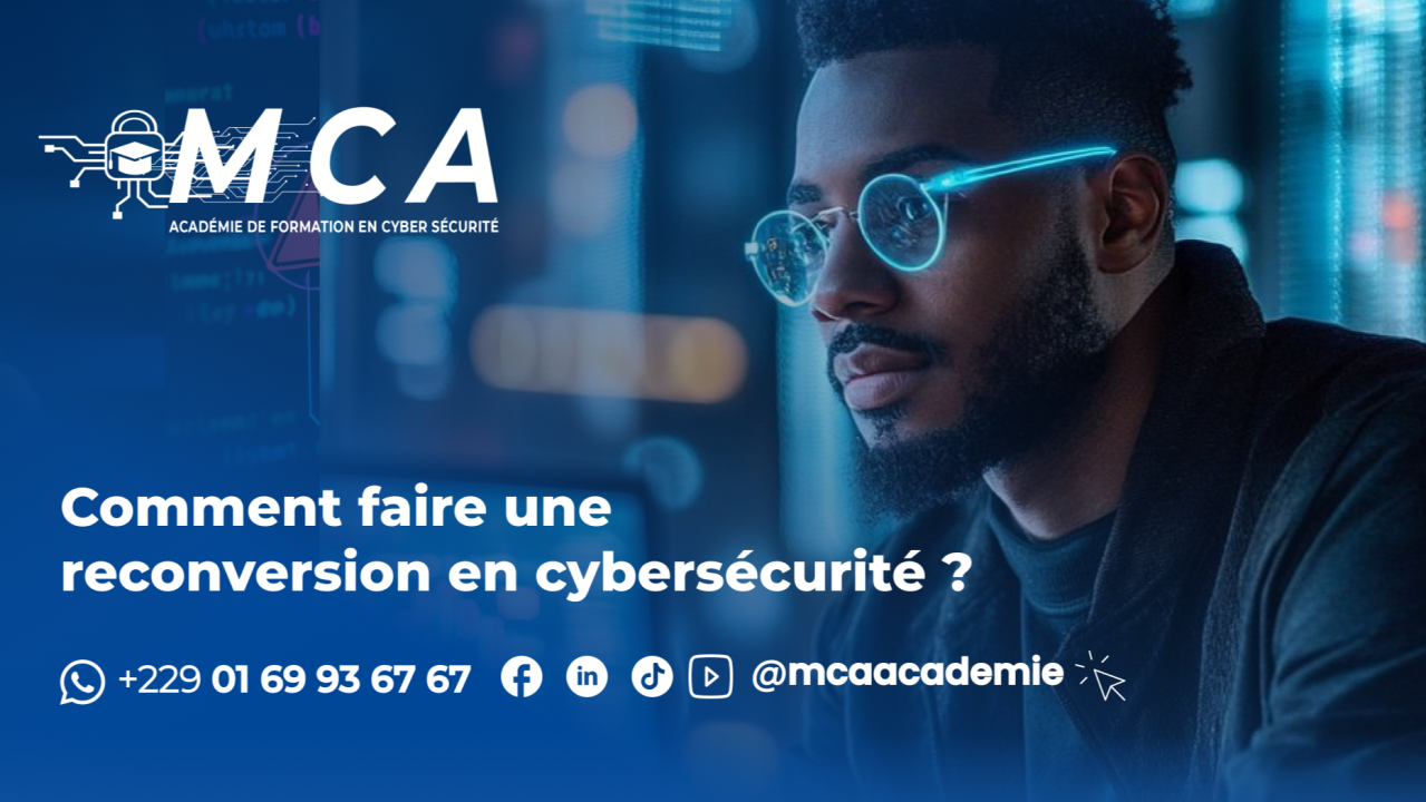 Bannière article de reconversion en cybersécurité