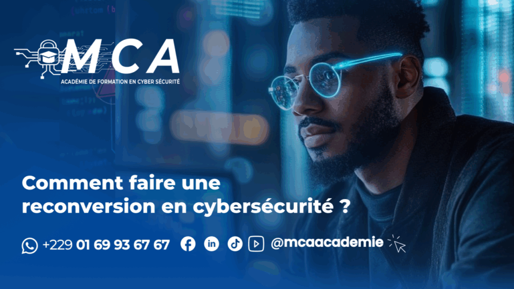 Banniere article de reconversion en cybersecurite